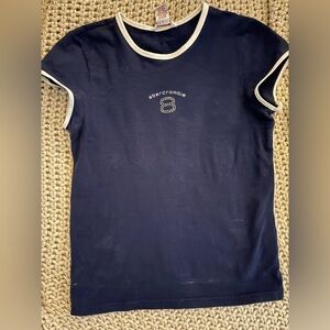 Vintage Abercrombie Athletics Navy Blue Shirt